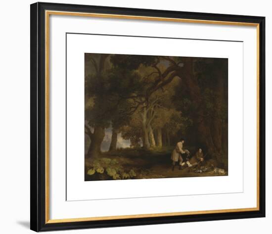 A Repose after Shooting-George Stubbs-Framed Premium Giclee Print