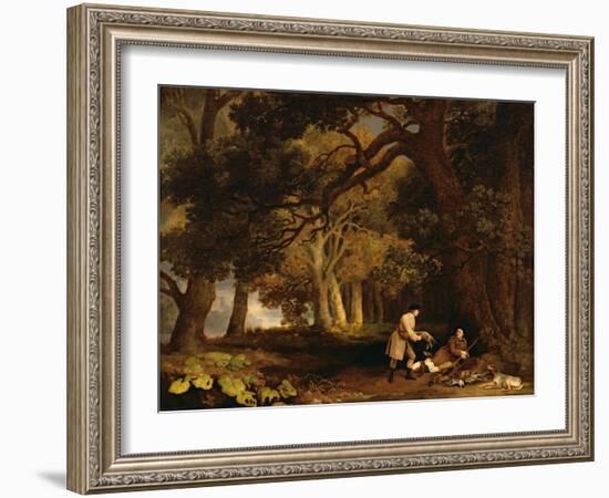 A Repose after Shooting-George Stubbs-Framed Giclee Print