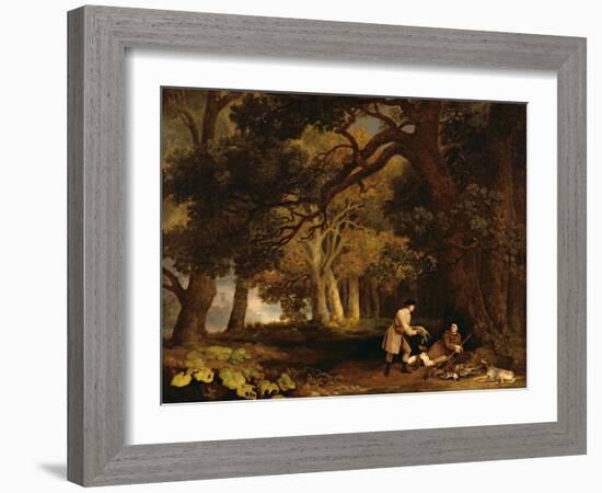 A Repose after Shooting-George Stubbs-Framed Giclee Print