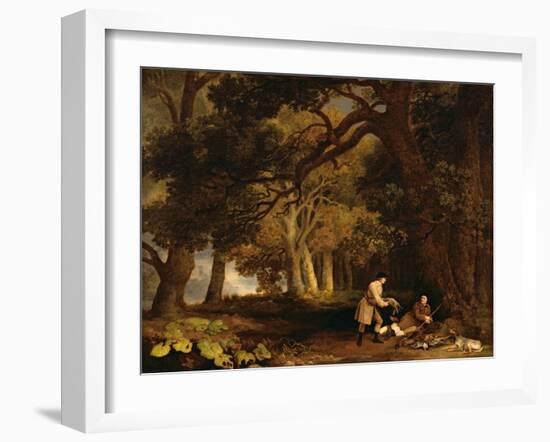 A Repose after Shooting-George Stubbs-Framed Giclee Print