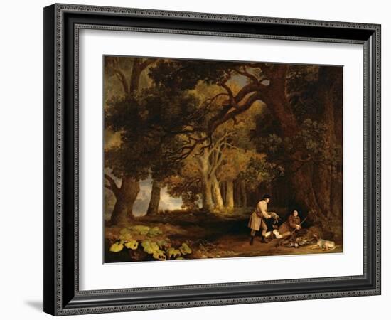 A Repose after Shooting-George Stubbs-Framed Giclee Print