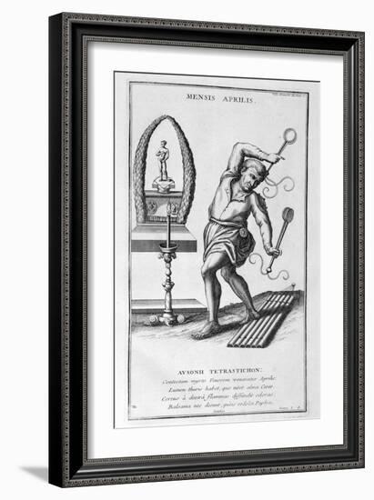 A Representation of April, 1757-Bernard De Montfaucon-Framed Giclee Print