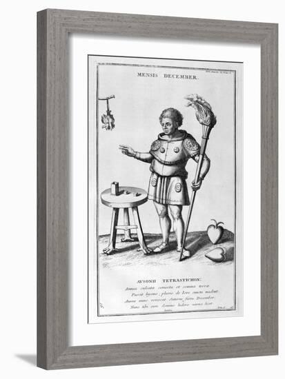 A Representation of December, 1757-Bernard De Montfaucon-Framed Giclee Print