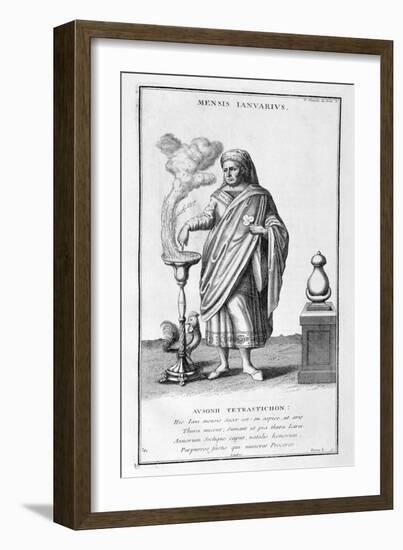 A Representation of January, 1757-Bernard De Montfaucon-Framed Giclee Print