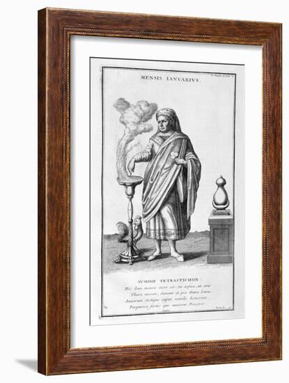 A Representation of January, 1757-Bernard De Montfaucon-Framed Giclee Print