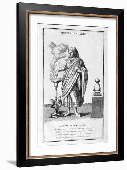 A Representation of January, 1757-Bernard De Montfaucon-Framed Giclee Print