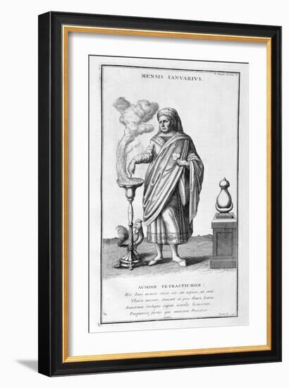 A Representation of January, 1757-Bernard De Montfaucon-Framed Giclee Print