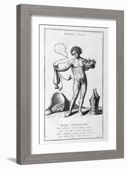 A Representation of July, 1757-Bernard De Montfaucon-Framed Giclee Print