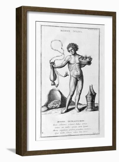 A Representation of July, 1757-Bernard De Montfaucon-Framed Giclee Print