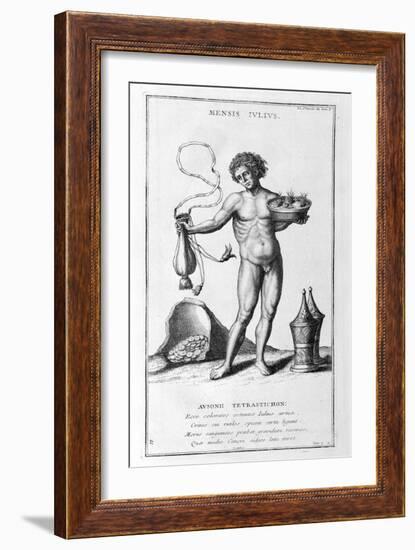 A Representation of July, 1757-Bernard De Montfaucon-Framed Giclee Print