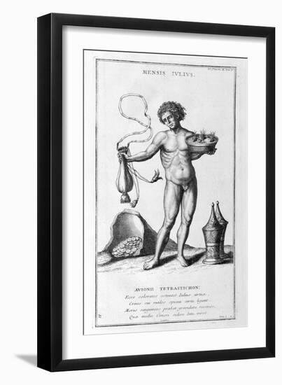 A Representation of July, 1757-Bernard De Montfaucon-Framed Giclee Print