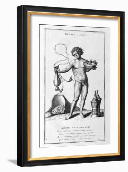 A Representation of July, 1757-Bernard De Montfaucon-Framed Giclee Print