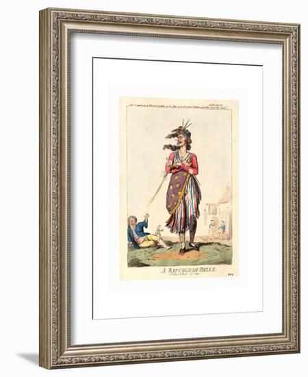 A Republican Belle-null-Framed Giclee Print