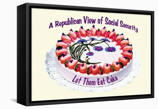 A Republican View of Social Security-null-Framed Stretched Canvas