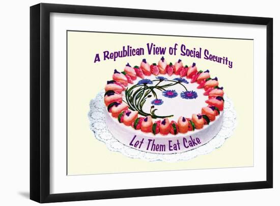 A Republican View of Social Security-null-Framed Art Print