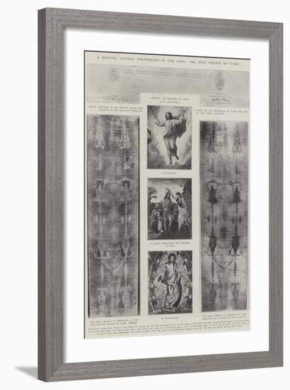 A Reputed Natural Photograph of Our Lord, the Holy Shroud of Turin-null-Framed Giclee Print