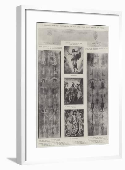 A Reputed Natural Photograph of Our Lord, the Holy Shroud of Turin-null-Framed Giclee Print