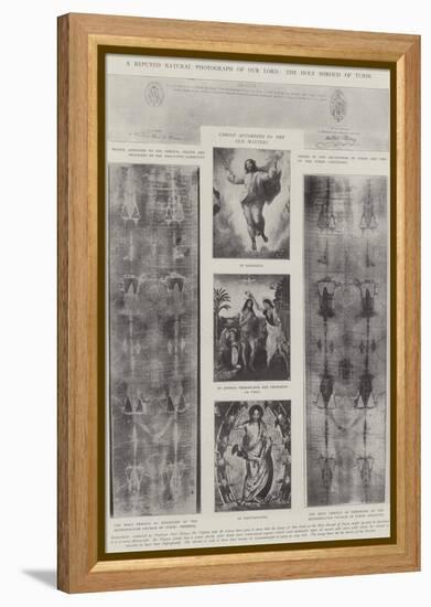 A Reputed Natural Photograph of Our Lord, the Holy Shroud of Turin-null-Framed Premier Image Canvas