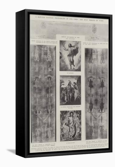 A Reputed Natural Photograph of Our Lord, the Holy Shroud of Turin-null-Framed Premier Image Canvas