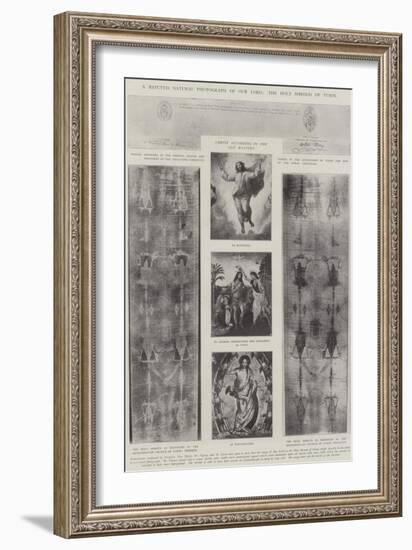 A Reputed Natural Photograph of Our Lord, the Holy Shroud of Turin-null-Framed Giclee Print