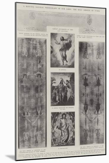 A Reputed Natural Photograph of Our Lord, the Holy Shroud of Turin-null-Mounted Giclee Print