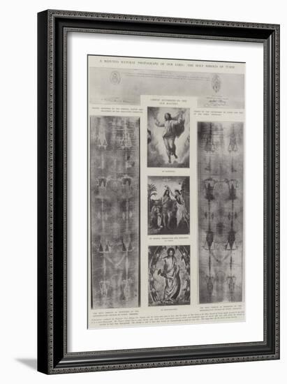 A Reputed Natural Photograph of Our Lord, the Holy Shroud of Turin-null-Framed Giclee Print