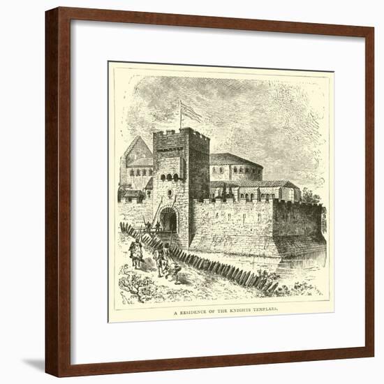 A Residence of the Knights Templars-null-Framed Giclee Print