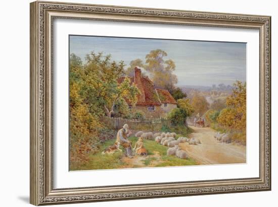 A Rest by the Way-Charles James Adams-Framed Giclee Print