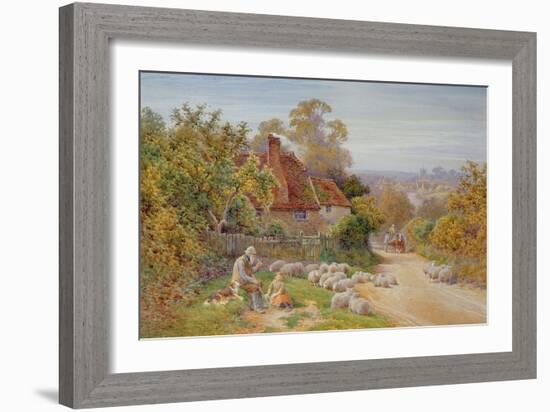 A Rest by the Way-Charles James Adams-Framed Giclee Print