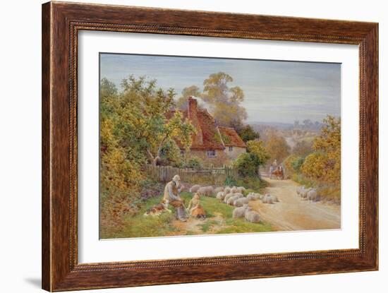 A Rest by the Way-Charles James Adams-Framed Giclee Print