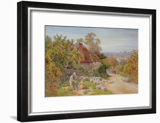 A Rest by the Way-Charles James Adams-Framed Giclee Print