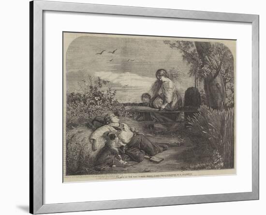 A Rest by the Way-null-Framed Giclee Print