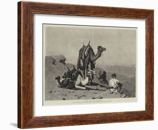 A Rest in the Desert-null-Framed Giclee Print