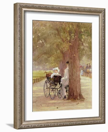 A Rest in the Row, 1892-Carl Frederic Aagaard-Framed Giclee Print