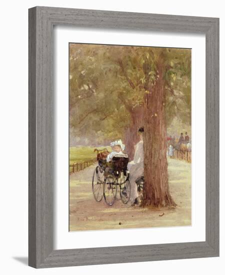 A Rest in the Row, 1892-Carl Frederic Aagaard-Framed Giclee Print