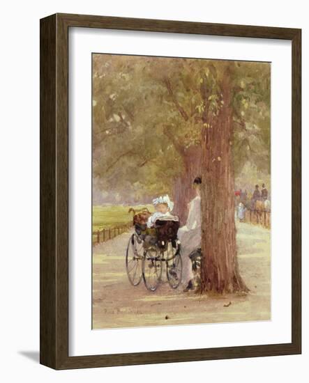 A Rest in the Row, 1892-Carl Frederic Aagaard-Framed Giclee Print