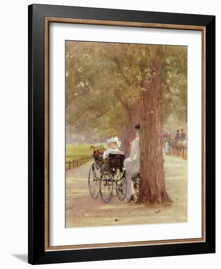 A Rest in the Row, 1892-Carl Frederic Aagaard-Framed Giclee Print