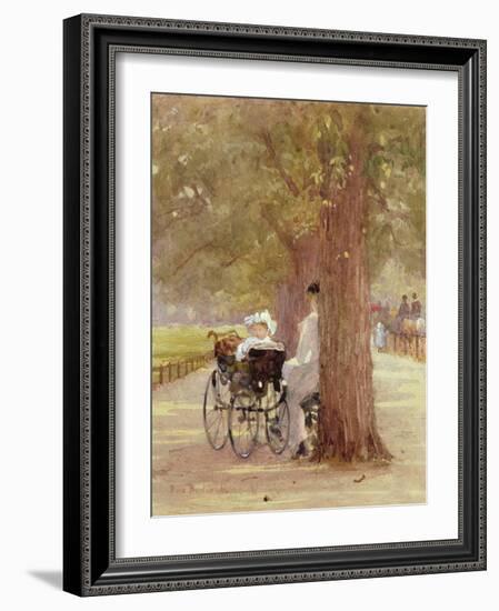 A Rest in the Row, 1892-Carl Frederic Aagaard-Framed Giclee Print