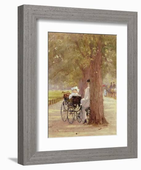 A Rest in the Row, 1892-Carl Frederic Aagaard-Framed Giclee Print