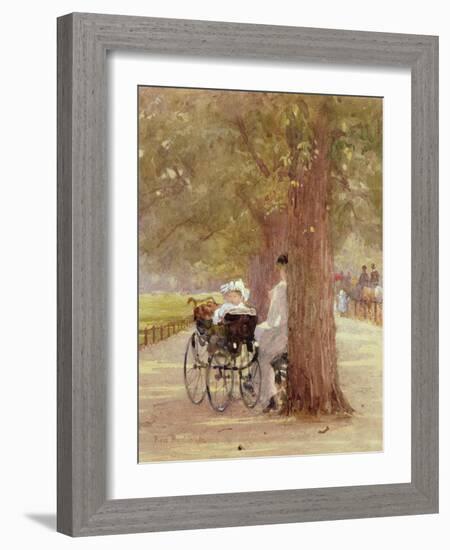 A Rest in the Row, 1892-Carl Frederic Aagaard-Framed Giclee Print