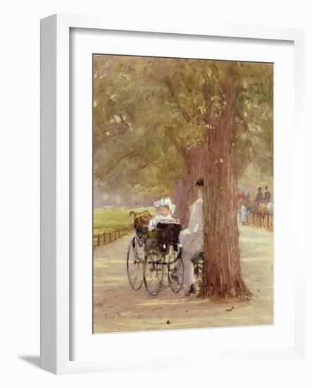 A Rest in the Row, 1892-Carl Frederic Aagaard-Framed Giclee Print