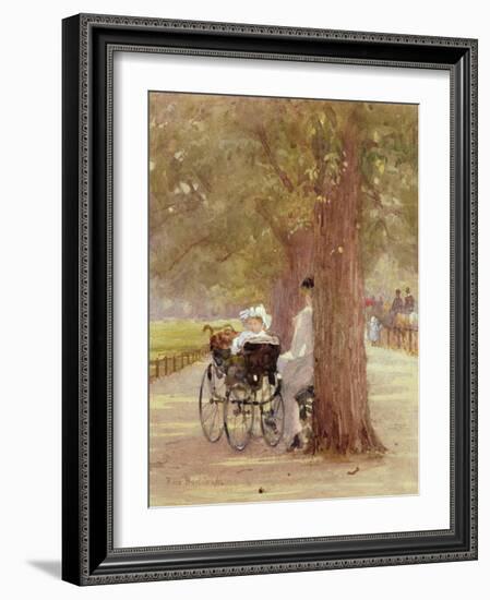 A Rest in the Row, 1892-Carl Frederic Aagaard-Framed Giclee Print