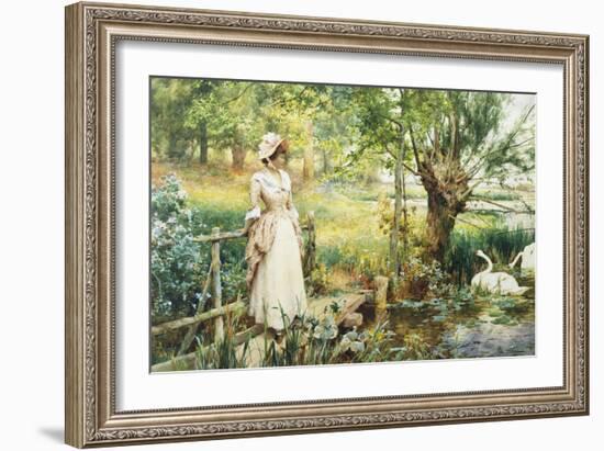 A Reverie by the River-Alfred Augustus Glendening II-Framed Giclee Print