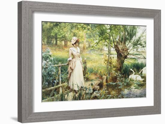 A Reverie by the River-Alfred Augustus Glendening II-Framed Giclee Print