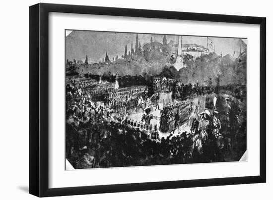 A Review at Madrid-Constantin Guys-Framed Giclee Print