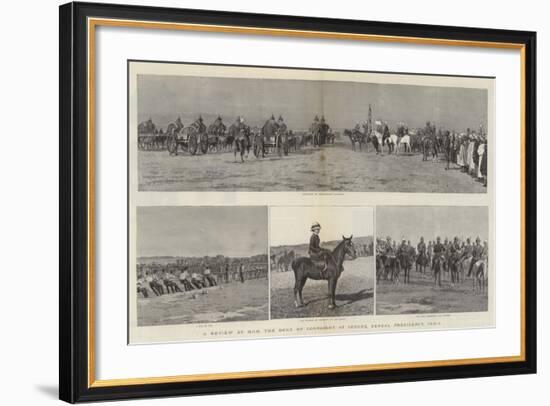 A Review by Hrh the Duke of Connaught, at Indore, Bengal Presidency, India-null-Framed Giclee Print