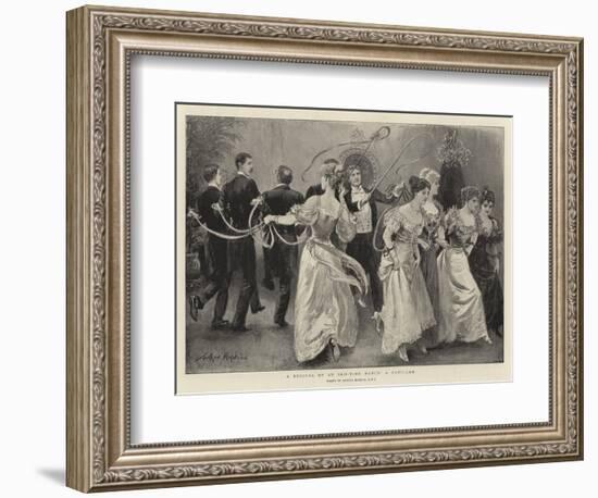 A Revival of an Old-Time Dance, a Cotillon-Arthur Hopkins-Framed Giclee Print