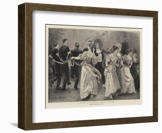 A Revival of an Old-Time Dance, a Cotillon-Arthur Hopkins-Framed Giclee Print