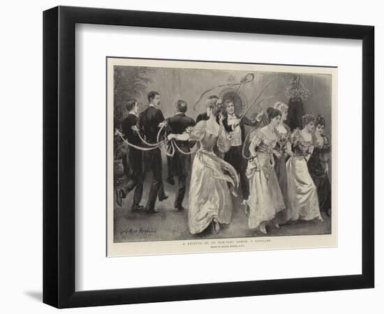 A Revival of an Old-Time Dance, a Cotillon-Arthur Hopkins-Framed Giclee Print