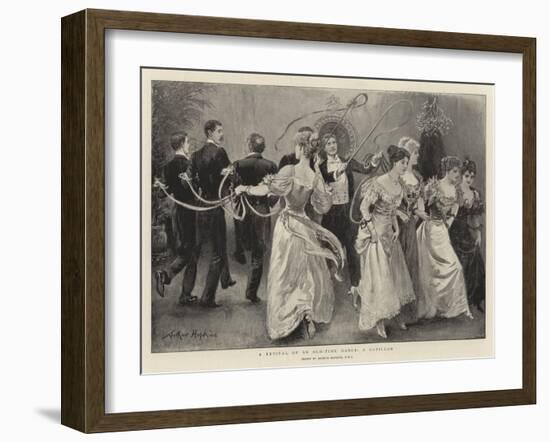 A Revival of an Old-Time Dance, a Cotillon-Arthur Hopkins-Framed Giclee Print